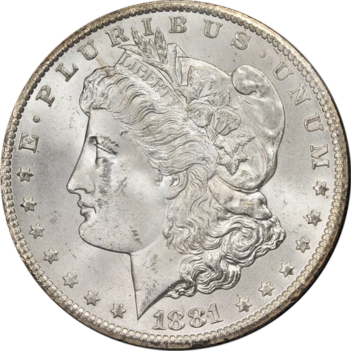 1881-CC GSA Morgan Silver Dollar NGC MS64 Superb Eye Appeal Strong Strike
