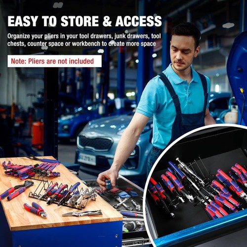 WORKPRO 2-Pack Plier Organizer Rack, Tool Box Storage and Organization ...