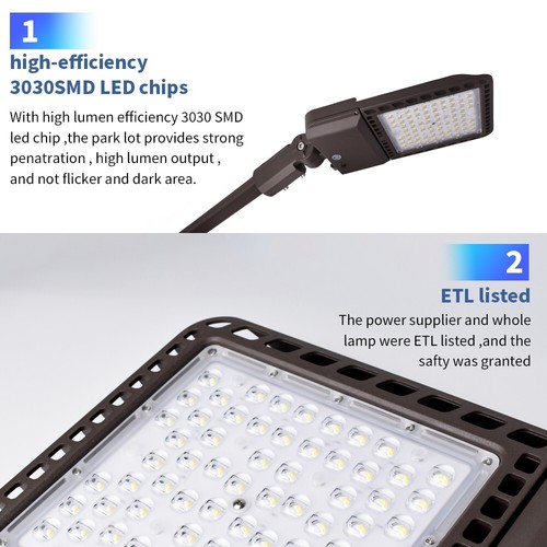 300W Parking Lot Pole Lights Outdoor Slip Fitter for Roadways,Driveways, Stadium - Picture 10 of 20