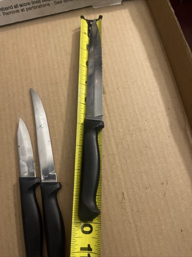 J.A. Henckels Japan Ever Edge Stainless 3 Knives Lot Set Used See Pics READ - Picture 7 of 9