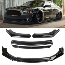 Front Bumper Lower Lip Spoilersplitter Body Glossy Black For Dodge Charger Gt