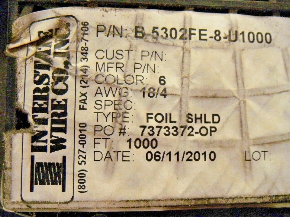 Belden B-5302FE-8-U1000 - Blue 4 Conductor 18 Gauge Shielded Cable 25' per Order - Image 4 of 4