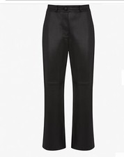 Mint velvet black PU straight leg pants