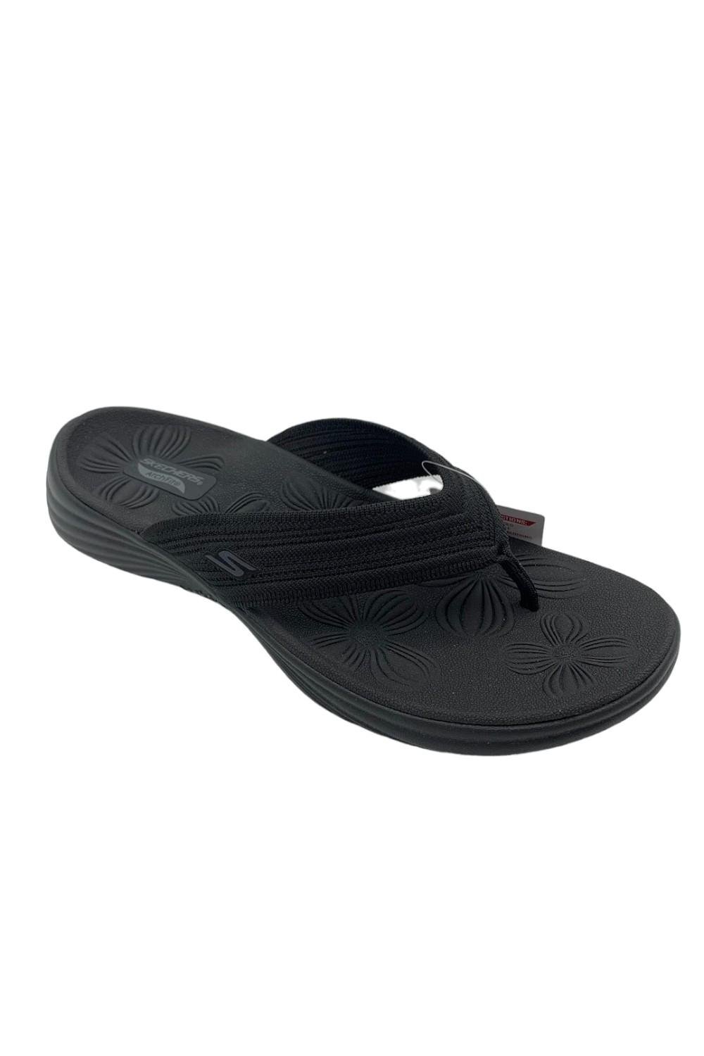 Skechers Arch Fit On-the-GO Washable Thong Sandal Radiance Black