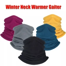 Winter Neck Gaiter Warmer Windproof Fleece Ski Face Mask Scarf for Cold Weather