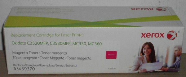 Xerox Toner Magenta FüR Oki C3520 Mfp C3530 Mfp MC350 MC360 FüR 43459370 Ovp A-image