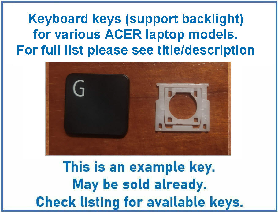 BACKLIT Keyboard KEY for Acer series E5 E15 E17 ES1 ES15 ES1