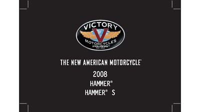 2008 Polaris Victory Hammer and Hammer S Maintenance and Owners manual (Reprint)