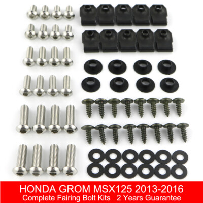 Complete Fairing Bolt Bodywork Screws Kit Fit For Honda GROM MSX125 2013-2016