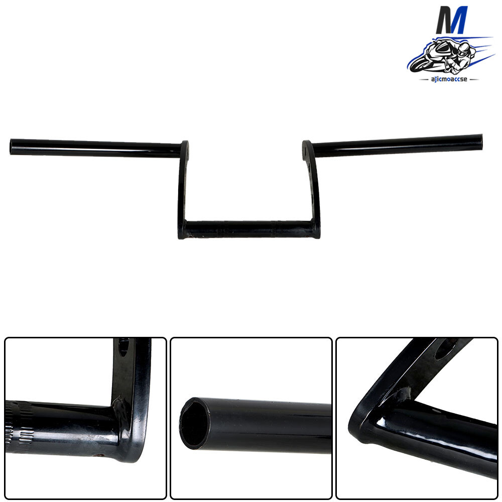 Cafe Racer Motorcycle & Scooter Body & Frame 1 Fat Drag Bar Handlebar - Chrome, For Harley Chopper Bobber Cafe Racer 7/8 Motorcycle Drag Bar