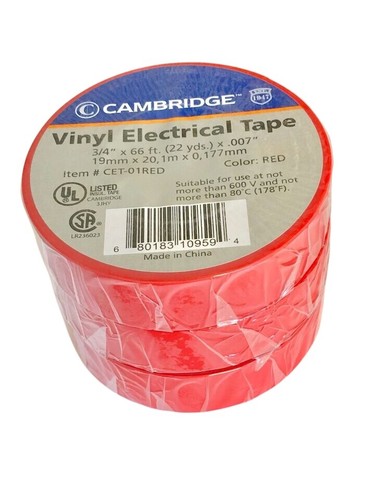 Electrical Tape, 3/4"X66'  VALUE PACK - Picture 3 of 12