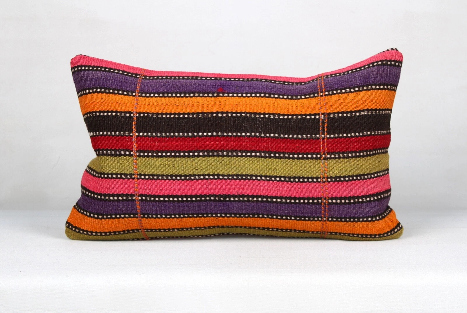 Kilim Pillow Cover, 12x20 in, Decorative Pillow, Turkish Pillow, Ethnic Pillow