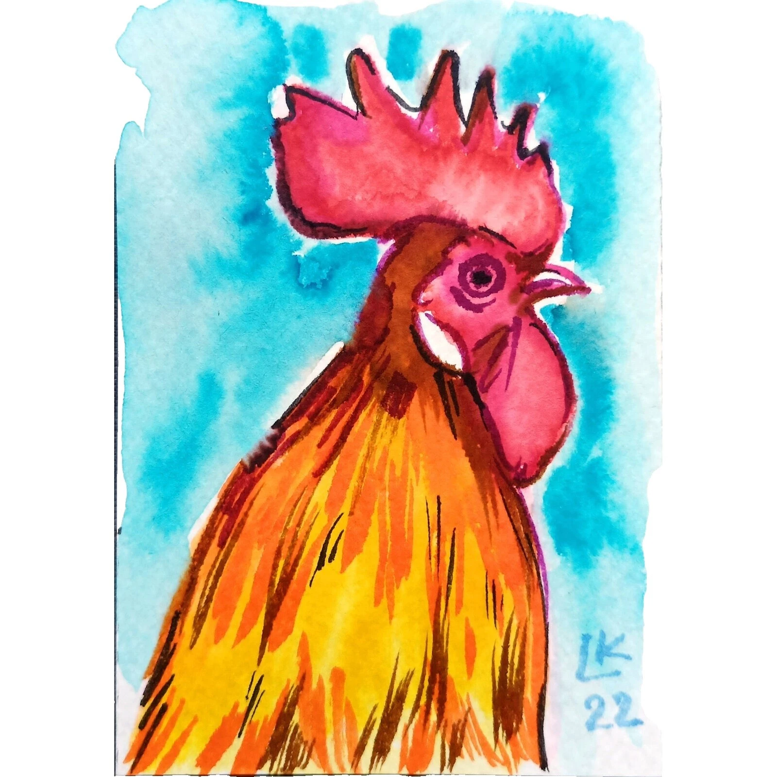 Animals Miniature Art Paintings