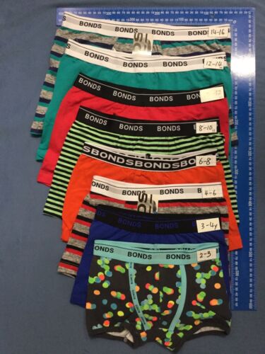 8 PAIRS BOYS BONDS KIDS UNDERWEAR  TRUNK With fly or without fly Very Loose Fit  - Photo 1/7