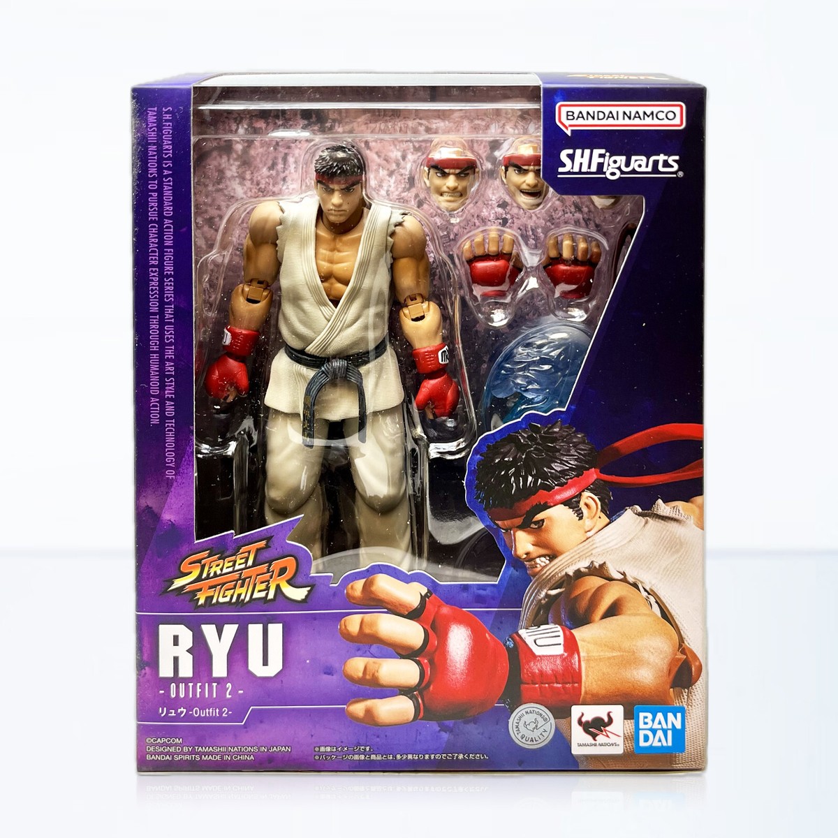BANDAI NAMCO RYU SHFiguarts ストリートファイター2 Bandai S.H.Figuarts Street Fighter Ryu (Outfit 2 Ver.) 6