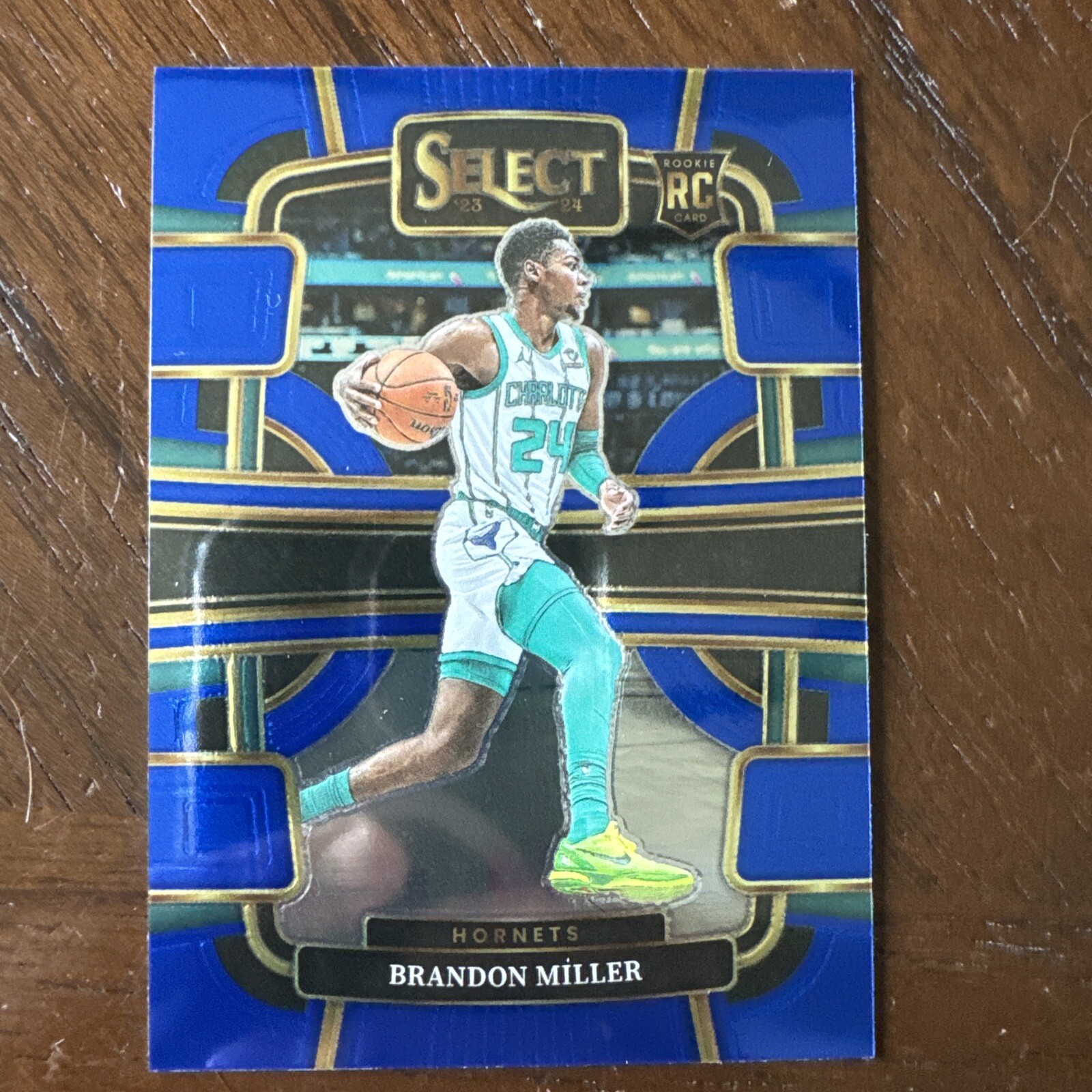 2023-24 Panini Select #80 Brandon Miller RC Concourse Level Blue Hornets