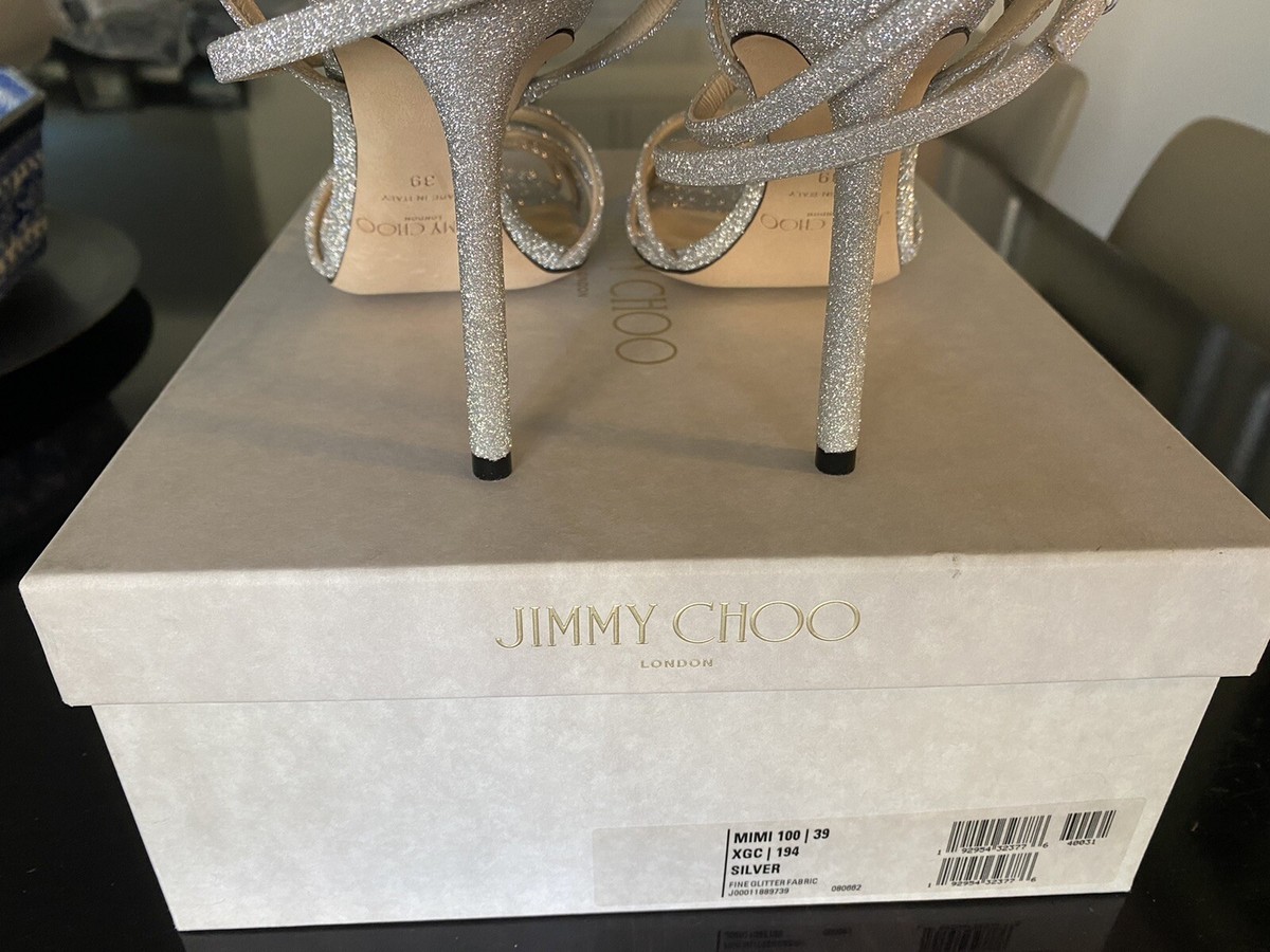 Mimi Jimmy Choo ♡ Ronnie Flat Size 39 Jimmy Choo Mimi 100 Silver Size 39 US | eBay