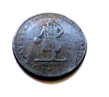 1834 LAFAYETTE A FRIEND TO AMERICA CLARK & ANTHONY JEWELERS HARD TIMES TOKEN