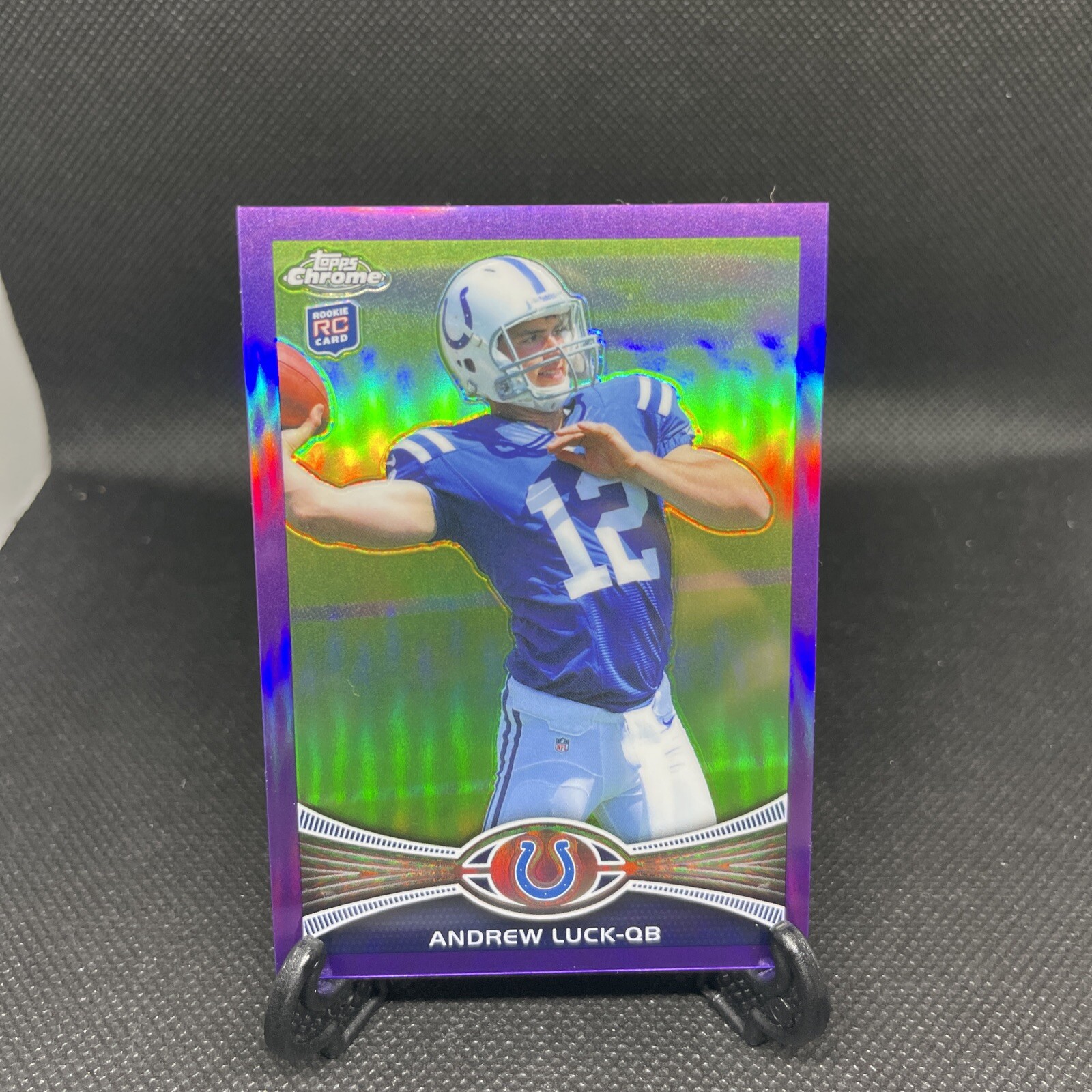 Andrew Luck 2012 Topps Chrome Rookie Purple Refractor /499