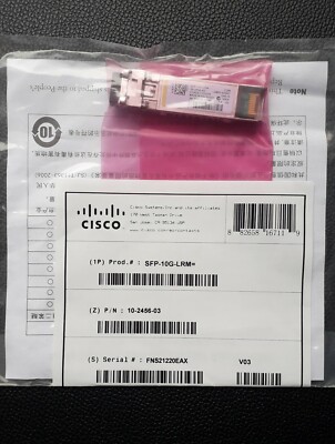 Cisco SFP-10G-LRM 10GBase-LRM Transceiver MMF & SMF (BRANDNEU VERSIEGELT)