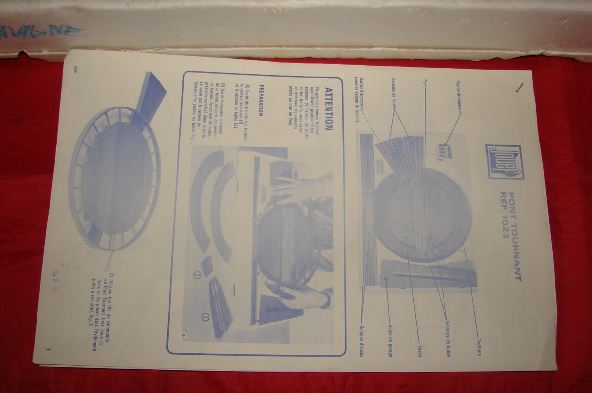 Boîte Vide Jouef - Coffret Pont Tournant Champagnole - Échelle HO (1/87) - Carton France
