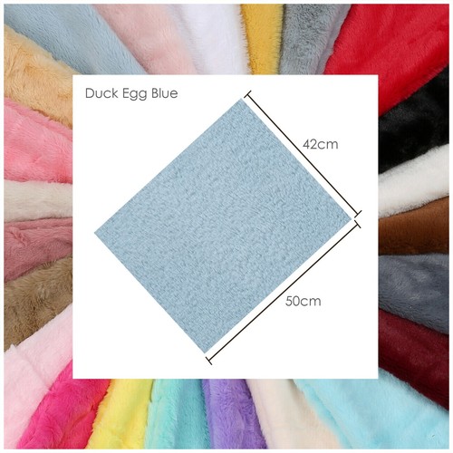 Faux Fur Fabric Fat Squares 50x42cm,Fluffy Furry Plush Handle.Toy Making Crafts - Picture 23 of 74