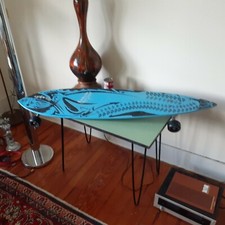 Vintage Kahuna Creations Master-Crafted Longboard  HAKA MOKO 47" rare skateboard