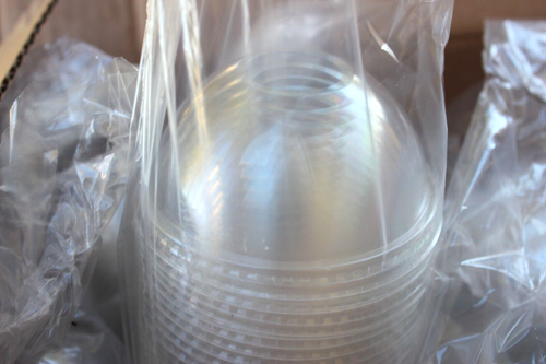 GRAPHIC PACKAGING INTL CASE 1000 LCRDL-24 DOME SMALL OPENING CLEAR PLASTIC LIDS - Picture 5 of 5