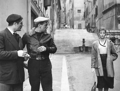 Marcello Masroianni Renato Salvatori Claudia Cardinale 1958 MOVIE PHOTO