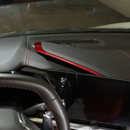 Red Real Carbon Fiber Full Interior Set Decor Cover Trim Kit for Corvette C8 20+ - Picture 284 of 444