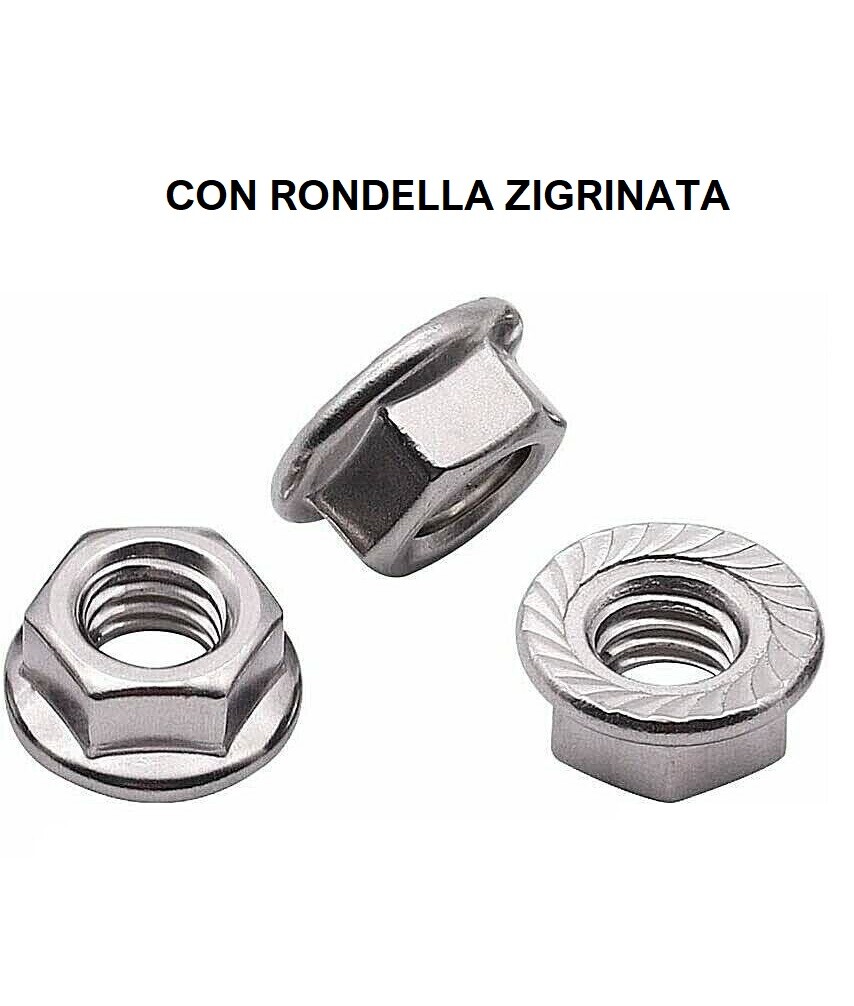 Dadi Esagonali Con Flange Dadi Flangiati M3 1000 Pz - DIN 6923 Acciaio Inox A2 V2A Autobloccanti Dadi Flangiati Catalogo - Foto 6