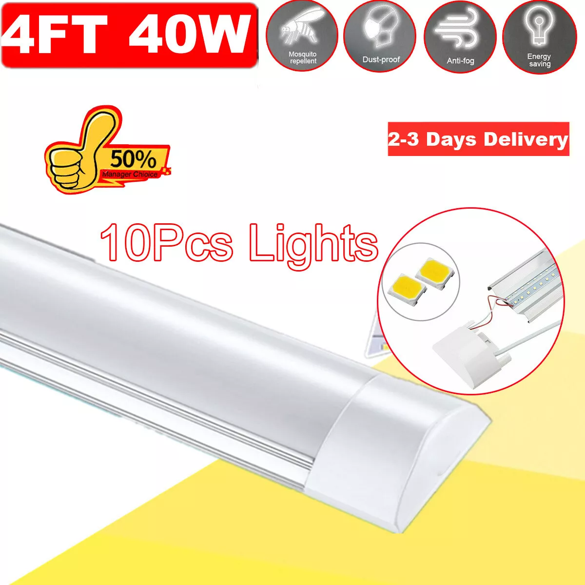 Tube light clearance fixture price