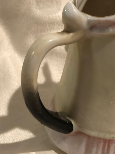 German "Schafer & Vater" Pitcher - Bull in Apron - Antique and Perfect 5 1/2" - Picture 3 of 12
