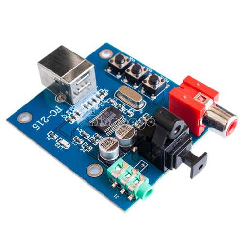 PCM2704 DAC USB to S/PDIF USB Sound Card Decoder Board 3.5mm Analog Output NEW - Bild 1 von 4