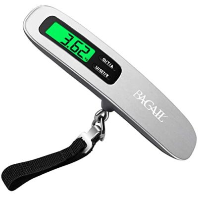 Digital Luggage Scale, Hanging Baggage Scale Backlit LCD Display,110 Lb Capacity