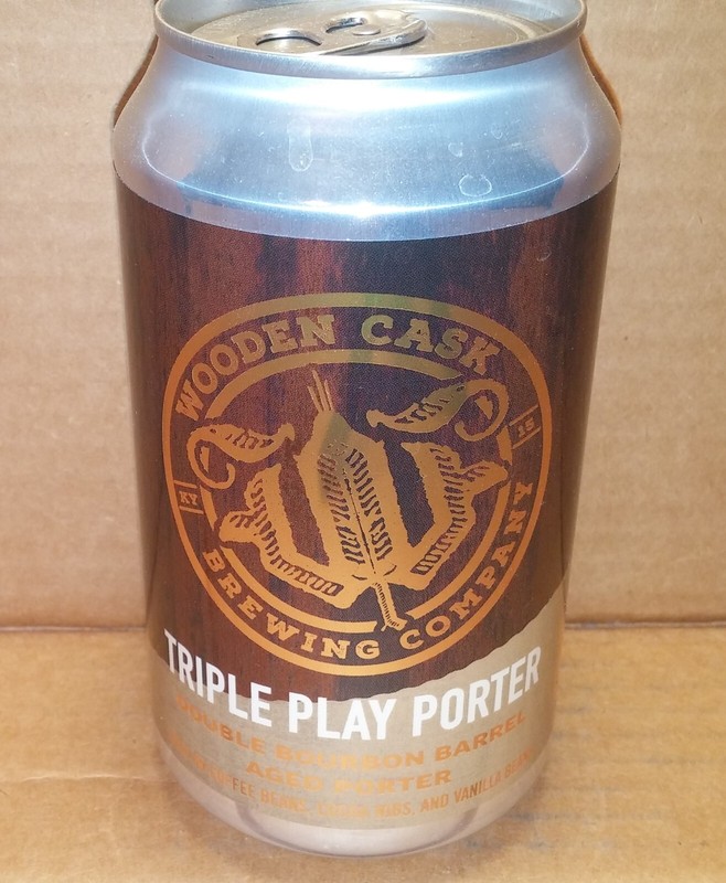 Triple Play Porter BBA Porter 12 oz beer can Wooden Cask, Newport, KY - EMPTY