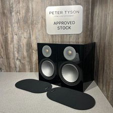 Pre-Loved - Monitor Audio Silver 100 Bookshelf Speakers - High Gloss Black
