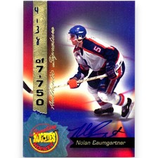 1994-95 SIGNATURE ROOKIES AUTO #25 NOLAN BAUMGARTNER /7750 WASHINGTON CAPITALS