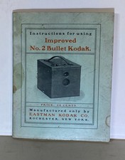 Improved No. 2 Bullet Kodak instructions for using