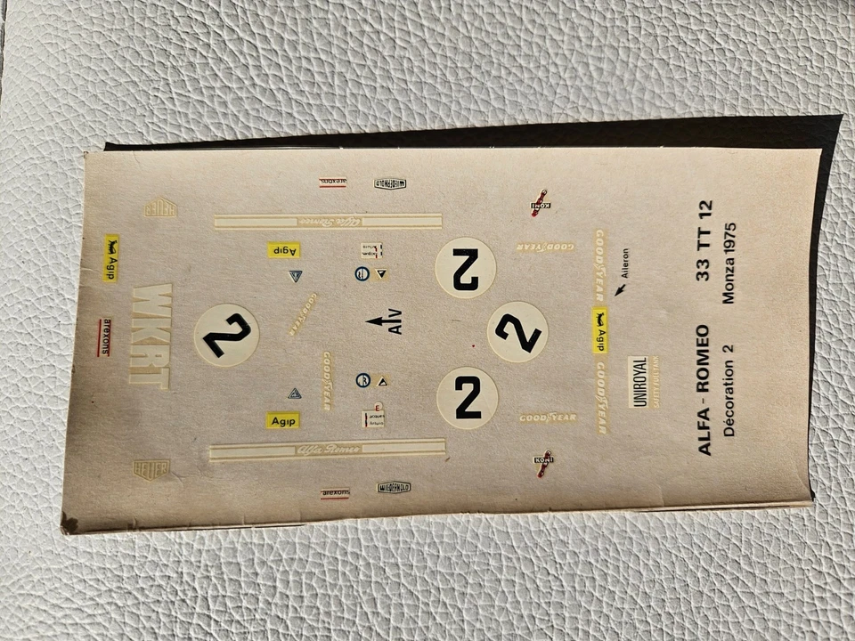 DECAL 1/43. ALFA ROMEO 33 TT 12. WKRT MONZA 1975 DECO 2. NUEVO. - Imagen 2 de 3