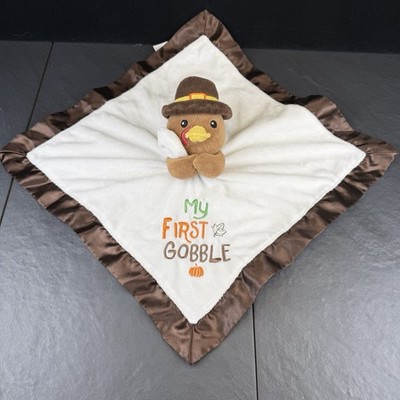 Baby Starters Pilgrim Turkey Lovey 14'' Plush Toy First Gobble Thanksgiving 2019