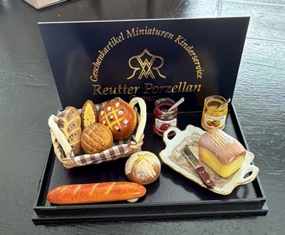 Reutter Porcelain Deluxe Bakery Assortment Classic Dollhouse Miniature