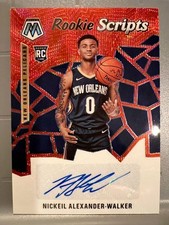 Prizm RC Auto 19 Panini Mosaic Nickeil Alexander Walker NBA Autographed Rookie