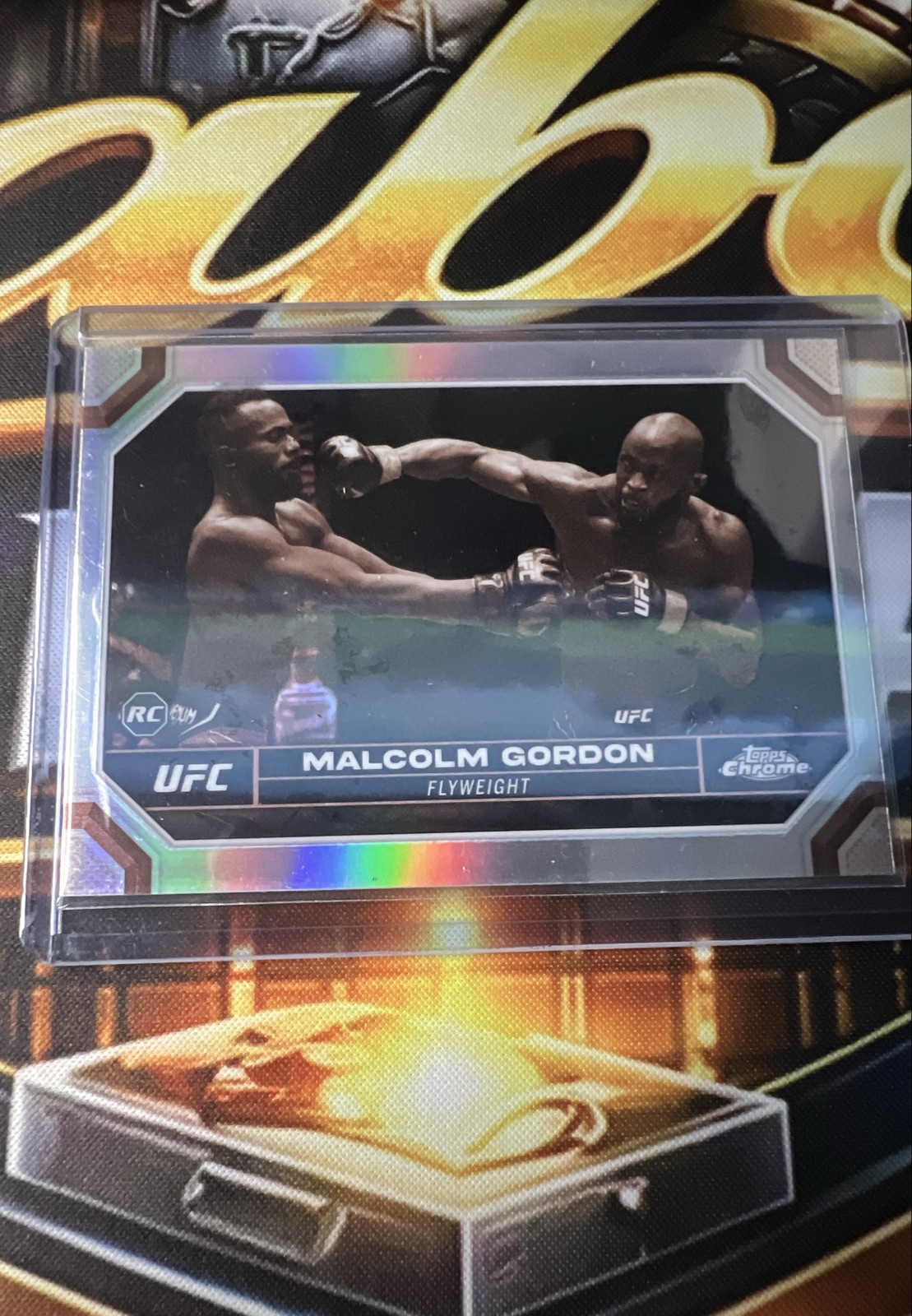 2024 Topps Chrome UFC Malcolm Gordon #196 Sepia Refractor RC Rookie MLB Baseball
