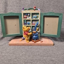 Vintage Disney Winnie The Pooh Cottage Double Photo Picture Frame Nursery Decor