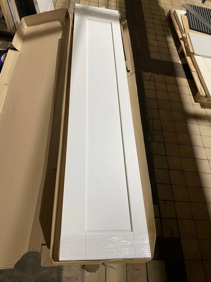 White Bi-Fold Pattern 10 1 Panel Solid Internal Door (78"x30") + UK Delivery - Image 2 of 4