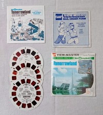 WALT DISNEY WORLD TOMORROWLAND VIEW-MASTER 3 REEL PACKET COMPLETE IN CELLOPHANE