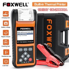 FOXWELL BT780 Battery Tester with Printer Battery Load Test Charging Cranking UK