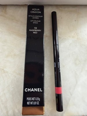CHANEL Aqua Crayon Lip Colour Stick 19 Raspberry Red Lip Pencil | eBay