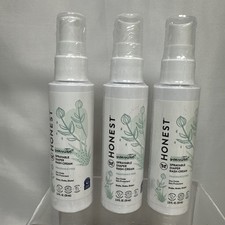 SEALED 3PK Honest Co Sensitive Sprayable Diaper Rash Cream Fragrance Free 2 oz
